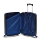 20" Black Colour JIAN ABS Line Luggage Lightweight Hard Case Carry On Trolley Bag With Spinner Wheel Zaappy.com