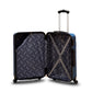  Blue Colour Zig Zag ABS Lightweight Luggage Bag With Double Spinner Wheel