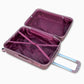 20" Rose Gold Colour Square Cut ABS Luggage Lightweight Hard Case Trolley Bag Zaappy.com