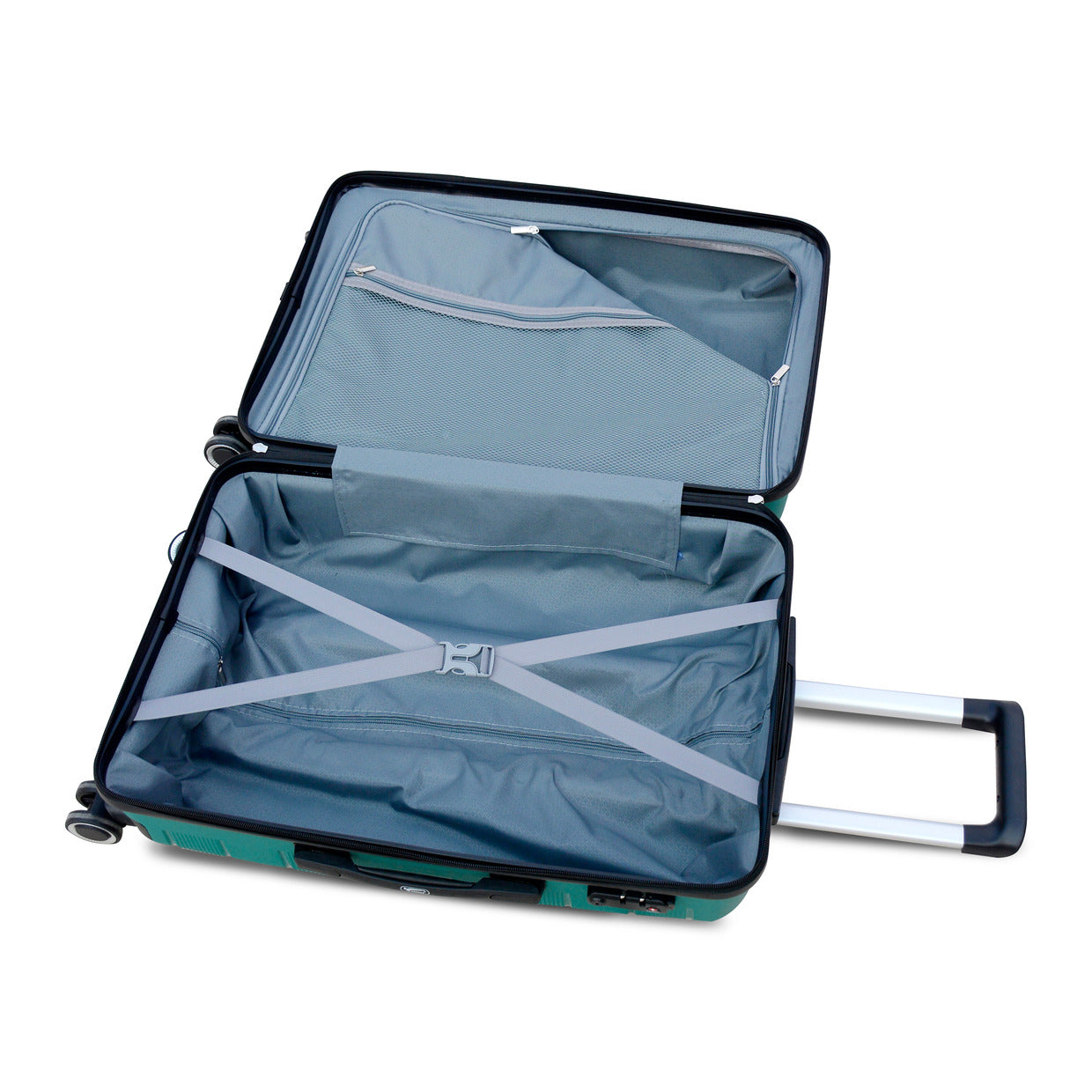 20” Paris Fashion Lightweight PP Luggage Light Green Colour | Hard case Spinner Wheel Trolley Bag