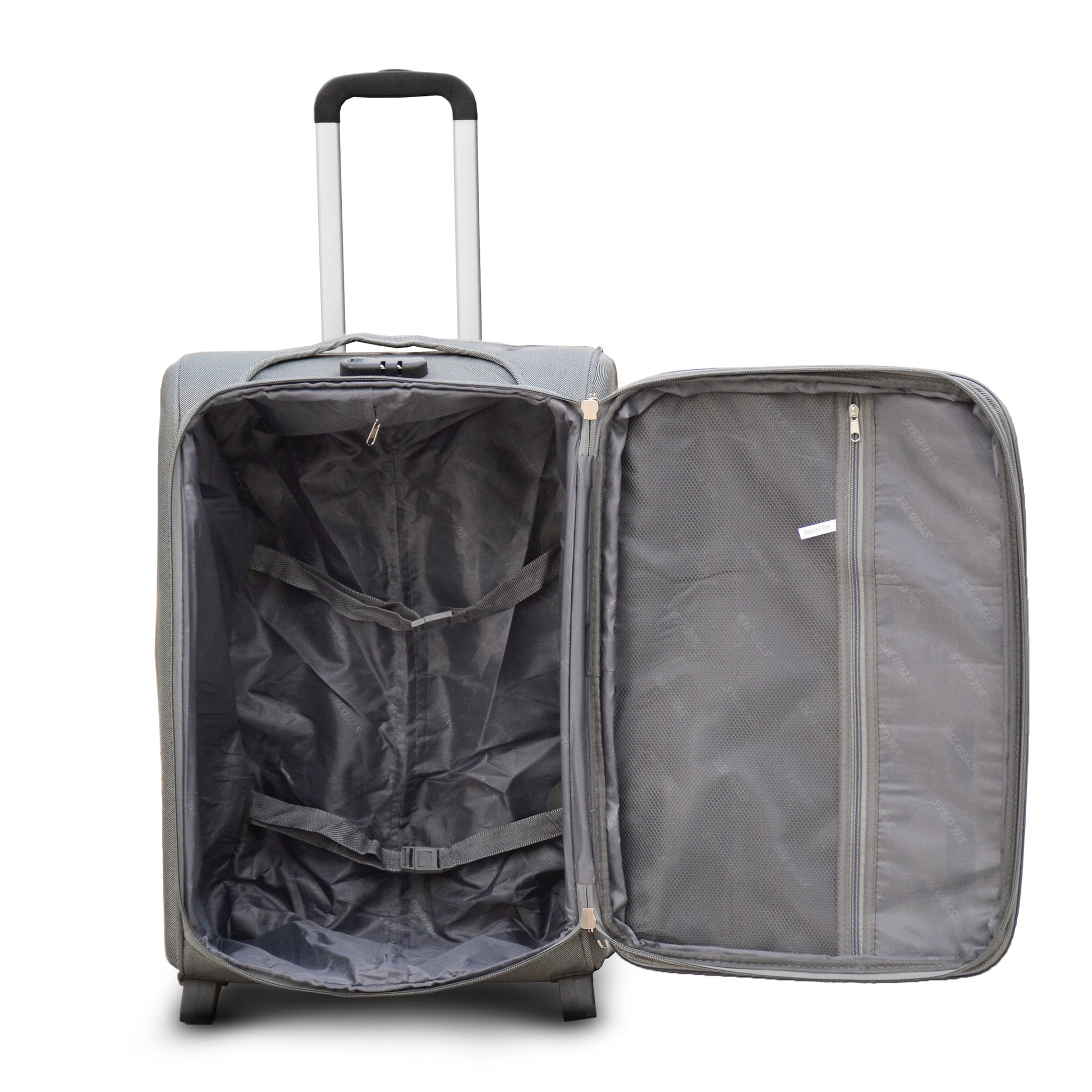 4 Pcs Set 20” 24” 28" 32 Inches Jian Grey 2 Wheels Soft Material Luggage | Soft Shell Lightweight  zaappy uae