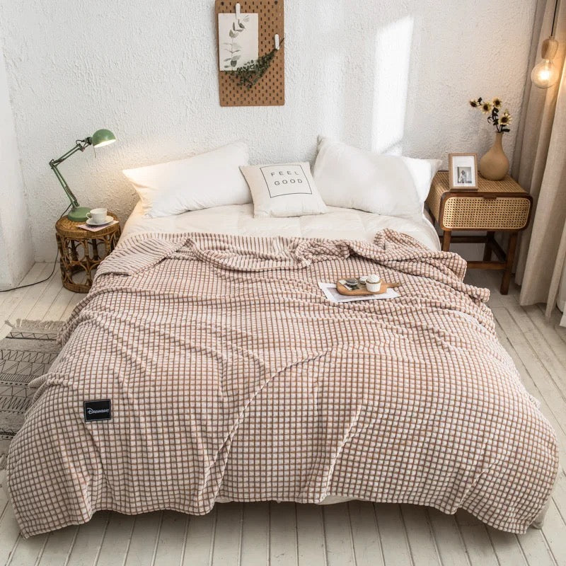 Super Soft Microfiber Throw Fleece Bed Blanket | Fleece Blanket - Double Size 220*240 Cm Zaappy