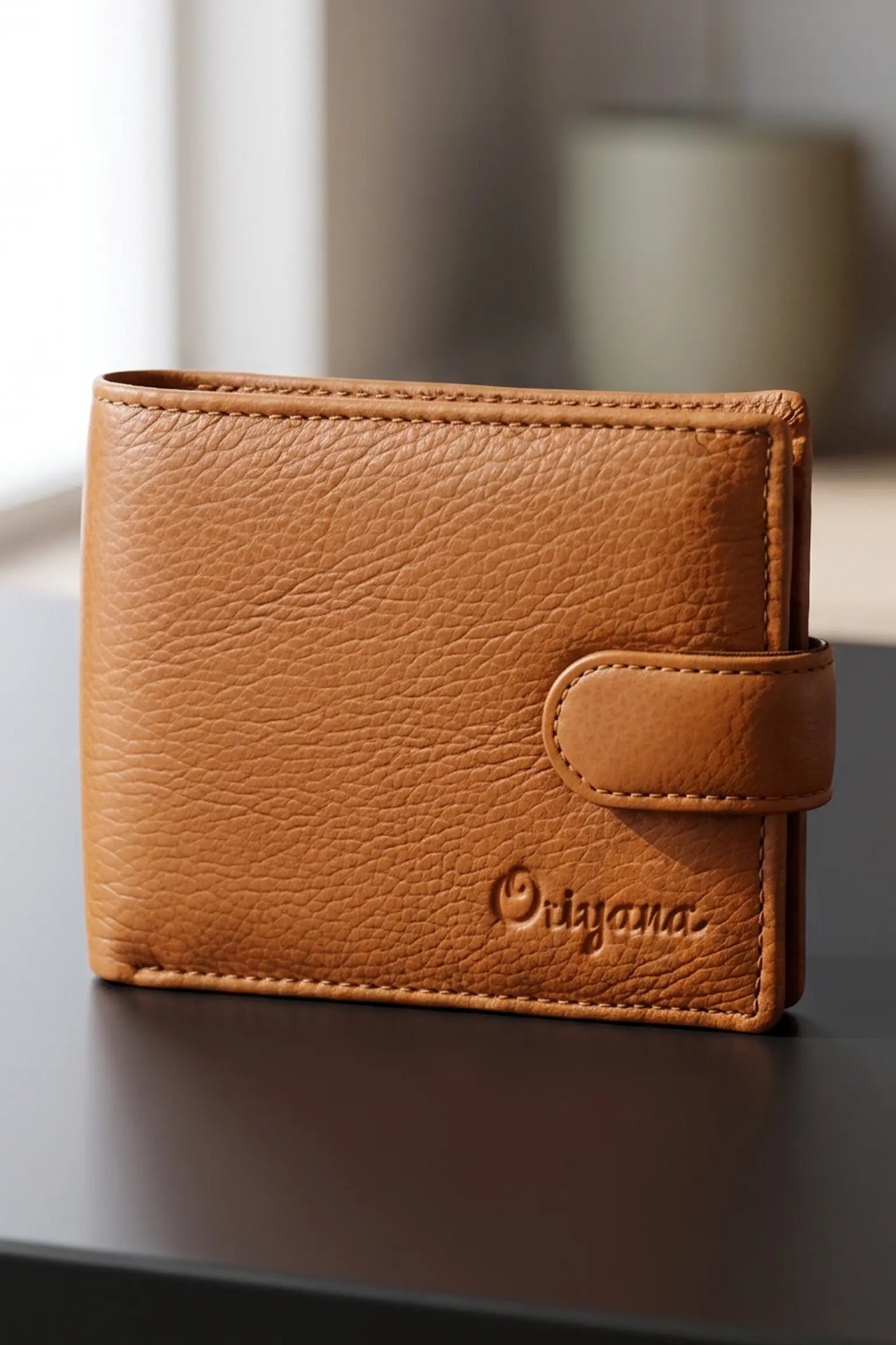 ORIYANA 2 Fold Button Wallet For Men | Card Holder Wallet
