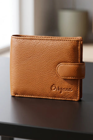 ORIYANA 2 Fold Button Wallet For Men | Card Holder Wallet