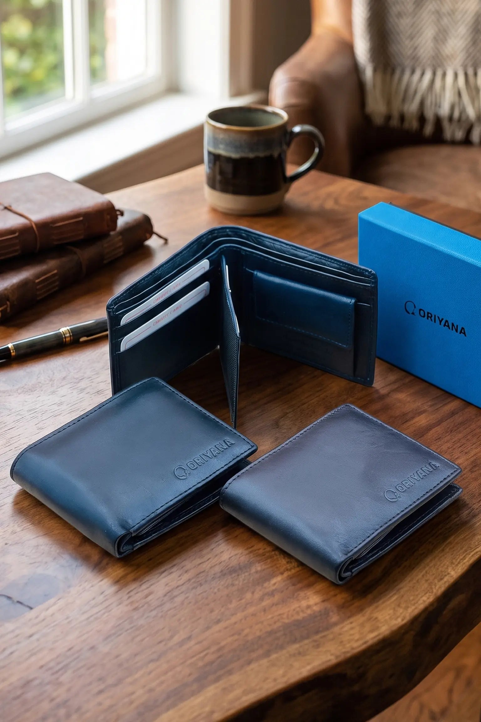 ORIYANA Men's Genuine Leather RFID Blocking Wallet | LL 3012