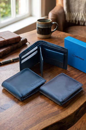 ORIYANA Men's Genuine Leather RFID Blocking Wallet | LL 3012