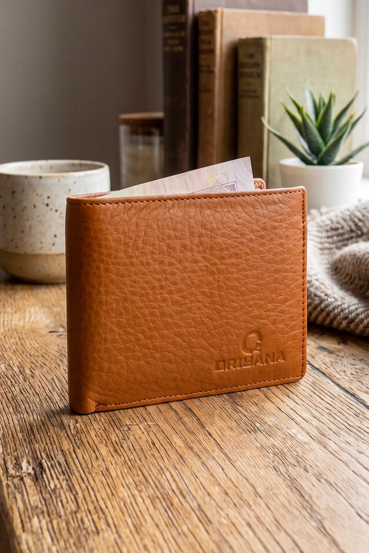ORIYANA Men's Genuine Leather RFID Blocking Wallet | LL 3062 Leather Wallet