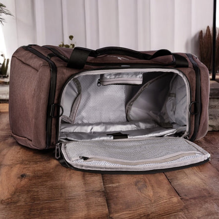 Ozone Sanitizing Sports Duffle Bag | Gym Travel | Shoe Compartment | Multi-functional | Adjustable Strap | Durable & Eco-friendly