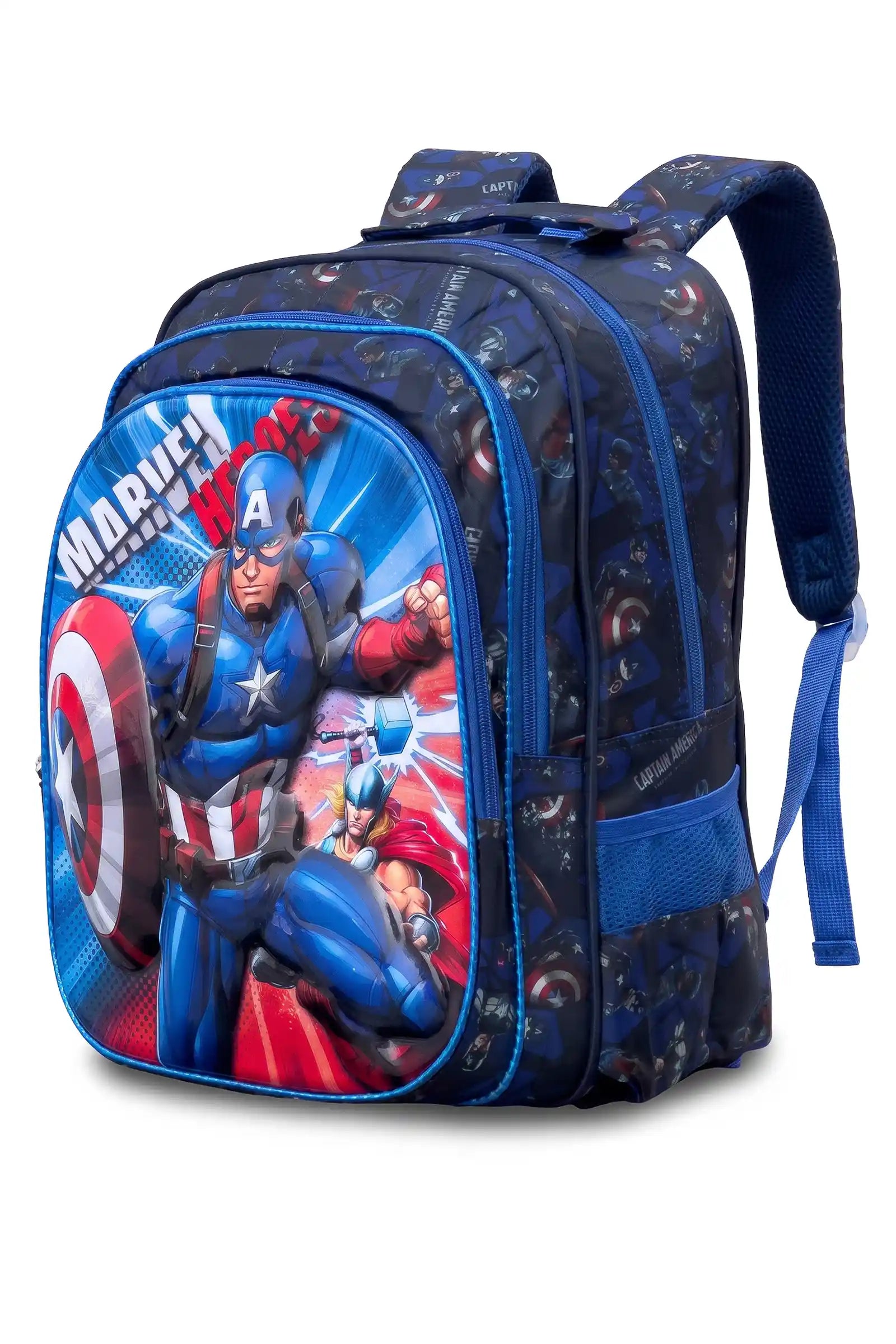 16 Inch Character Printed School Bag for 4 to 12 Years, Lightweight with Adjustable Strap Buckle