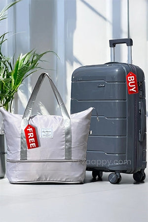 Medium Size 24 Inch Luggage Bag Unbreakable PP | Hand Carry Duffle Bag Combo