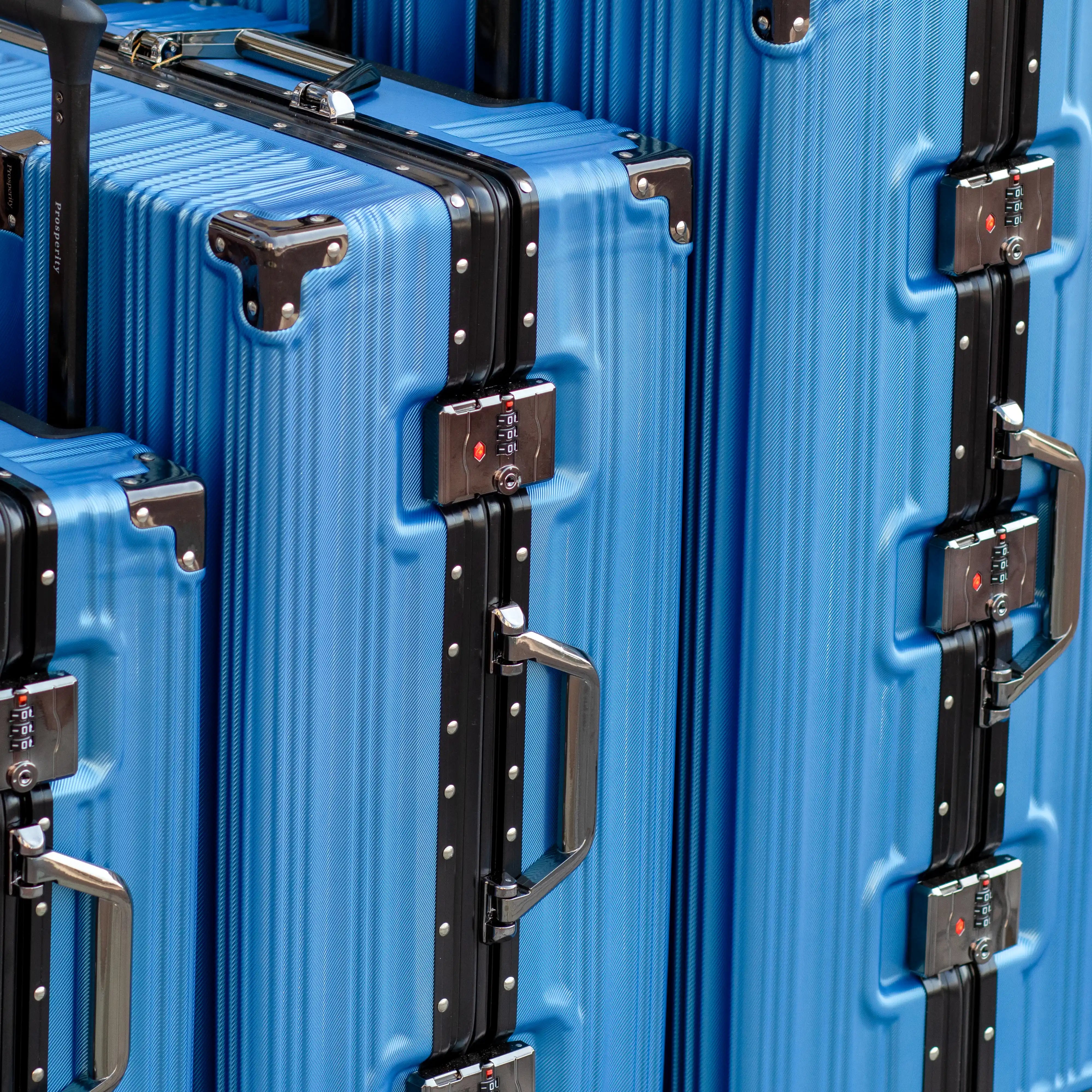 Prosp Premium Aluminum Hard Shell Luggage | Zipperless Suitcase Set with TSA Lock | Silent 360° Spinner Wheels | 3 Piece Set 20" 24" 28" Inches