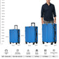 Premium Aluminum Hard Shell Luggage | Zipperless Suitcase Set with it dimension chart