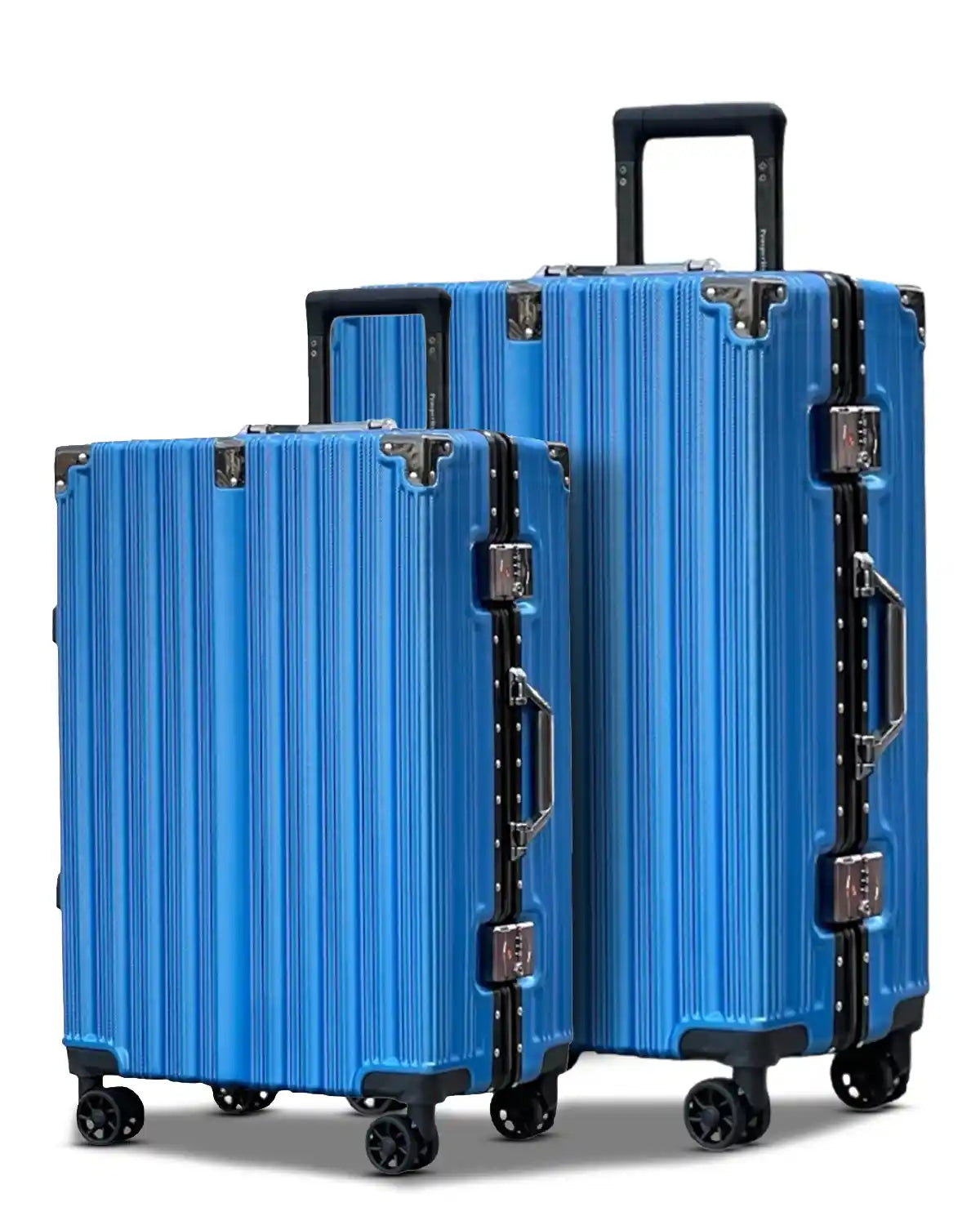 Prosp Premium Aluminum Hard Shell Luggage | Zipperless Suitcase Set with TSA Lock | Silent 360° Spinner Wheels | 3 Piece Set 20" 24" 28" Inches