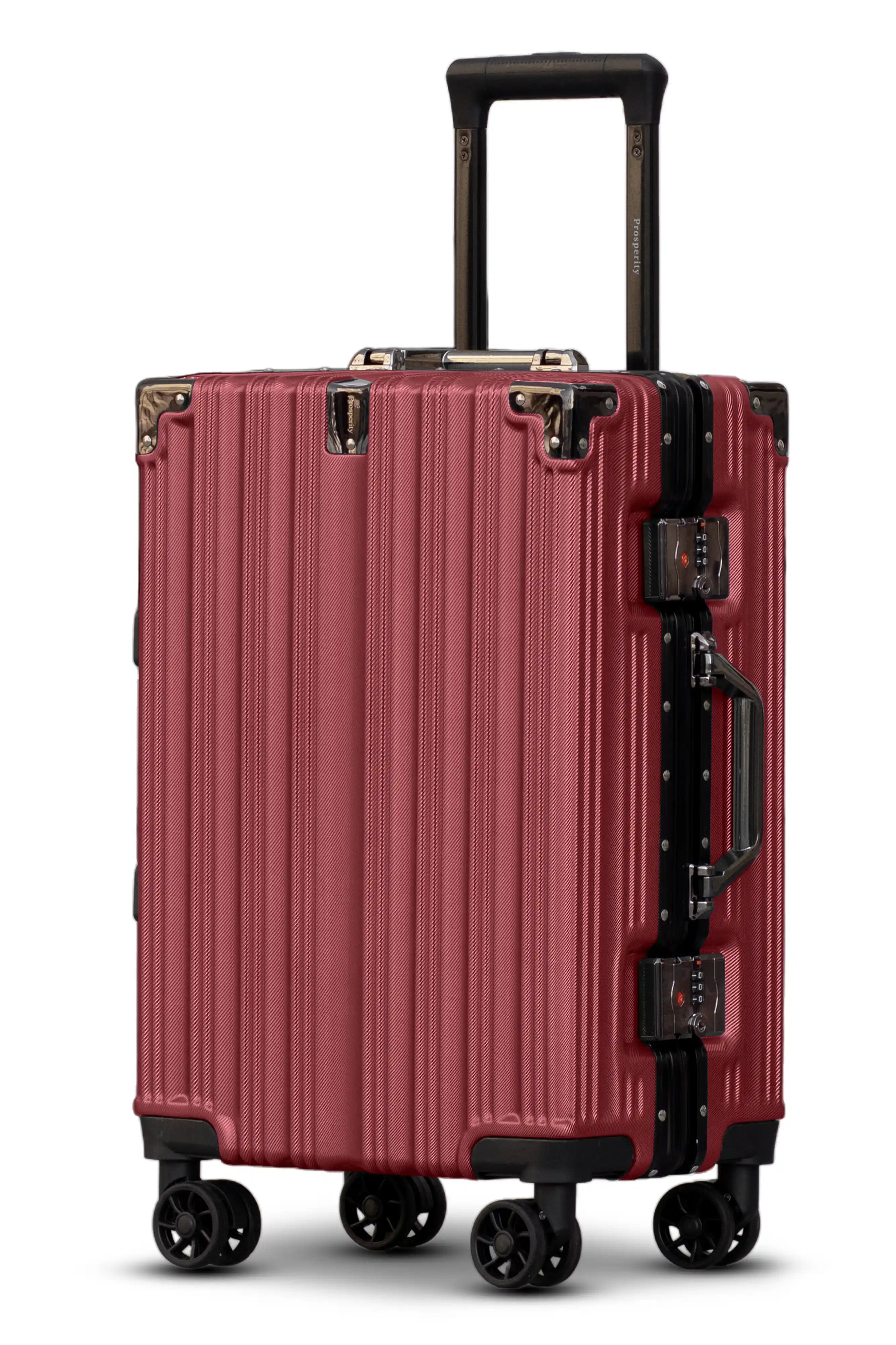 Prosp Premium Aluminum Hard Shell Luggage | Zipperless Suitcase Set with TSA Lock | Silent 360° Spinner Wheels | 3 Piece Set 20" 24" 28" Inches