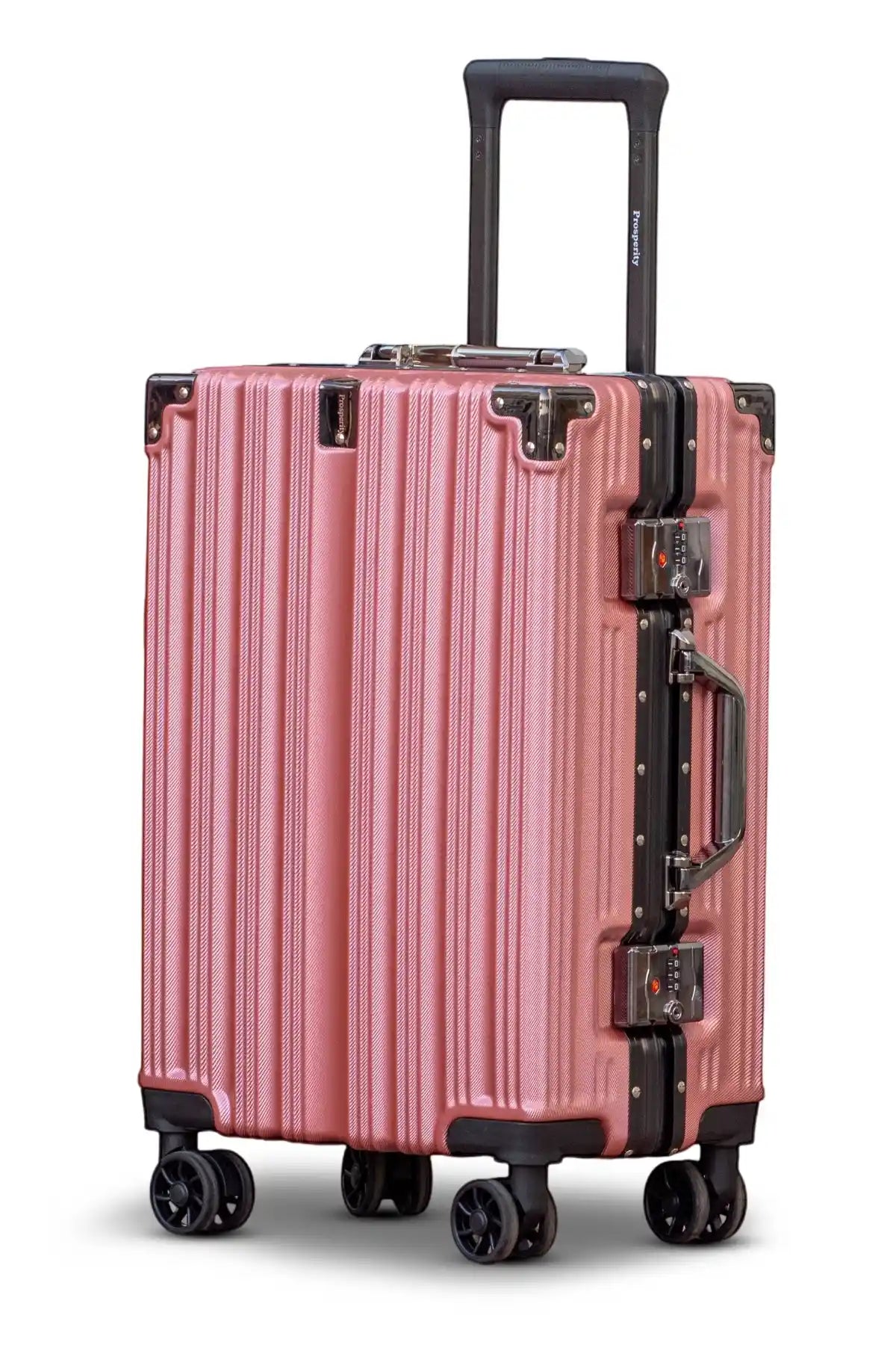 Prosp Premium Aluminum Hard Shell Luggage | Zipperless Suitcase Set with TSA Lock | Silent 360° Spinner Wheels | 3 Piece Set 20" 24" 28" Inches