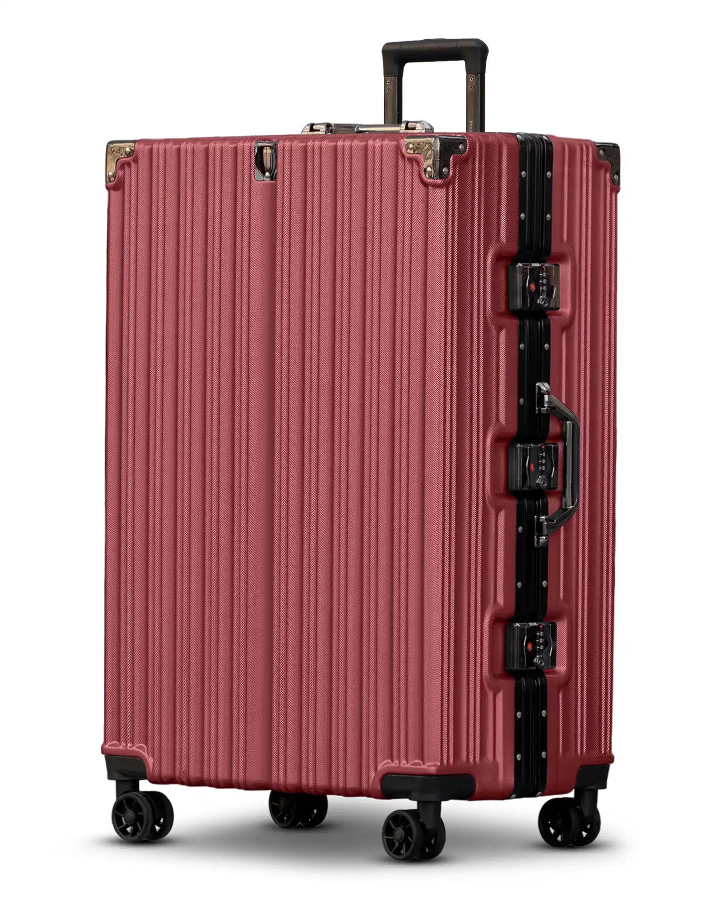 Prosp Premium Aluminum Hard Shell Luggage | Zipperless Suitcase Set with TSA Lock | Silent 360° Spinner Wheels | 3 Piece Set 20" 24" 28" Inches