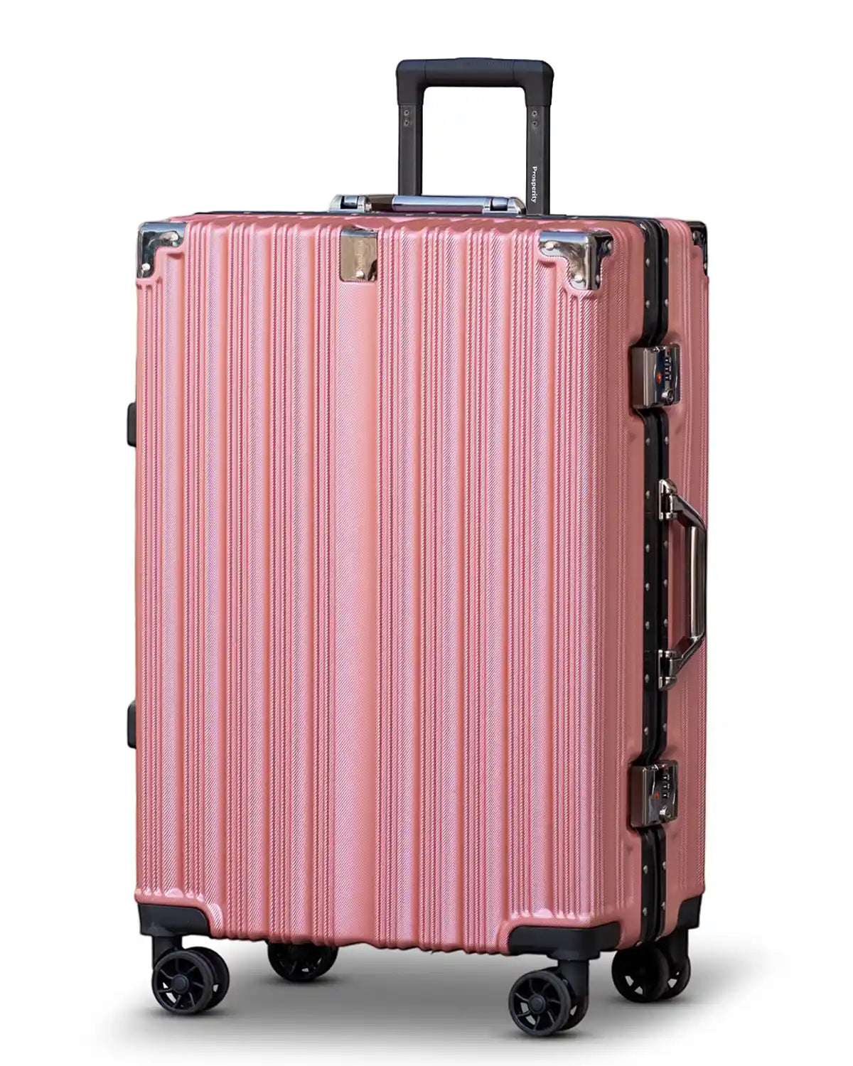 Prosp Premium Aluminum Hard Shell Luggage | Zipperless Suitcase Set with TSA Lock | Silent 360° Spinner Wheels | 3 Piece Set 20" 24" 28" Inches