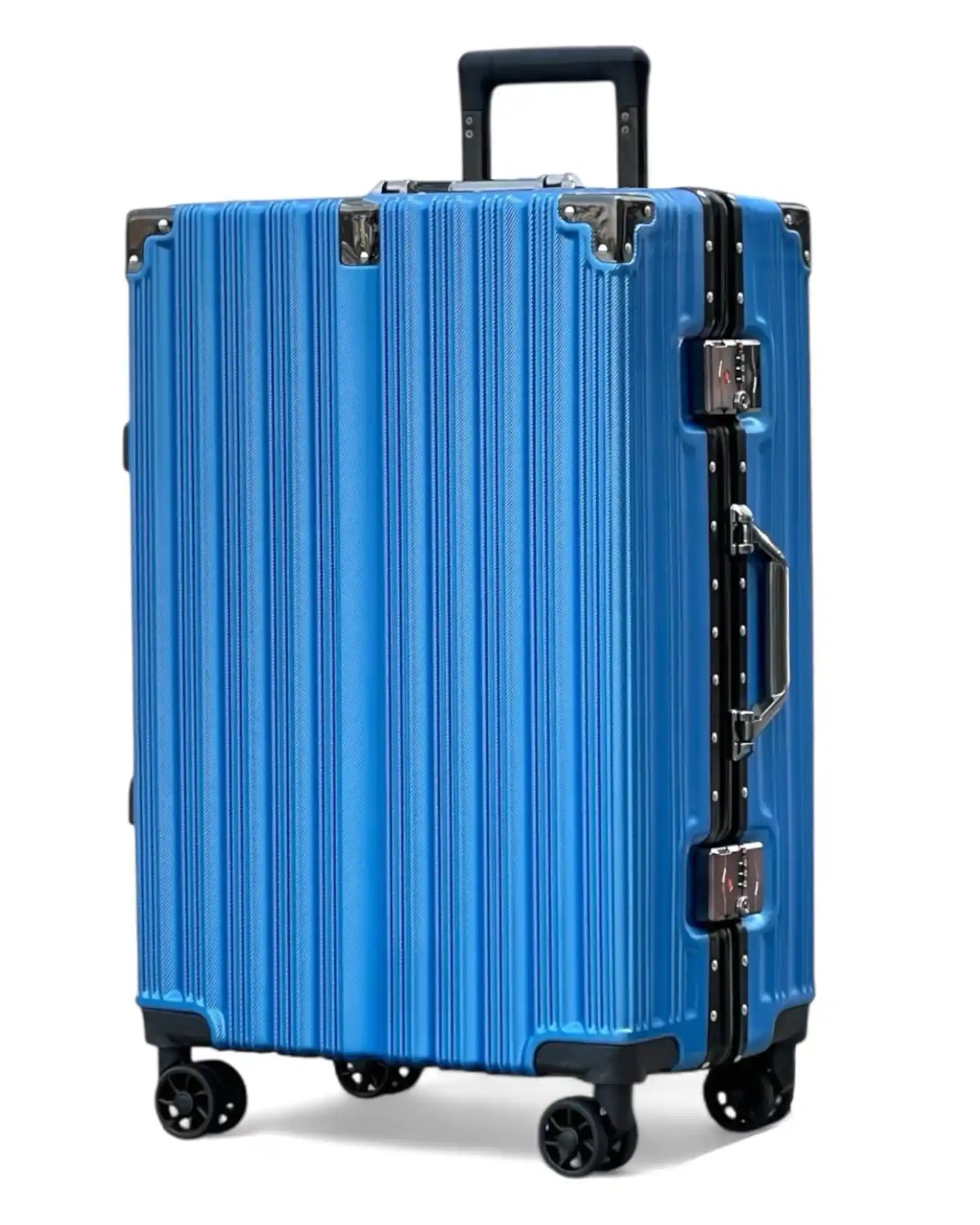 Prosp Premium Aluminum Hard Shell Luggage | Zipperless Suitcase Set with TSA Lock | Silent 360° Spinner Wheels | 3 Piece Set 20" 24" 28" Inches