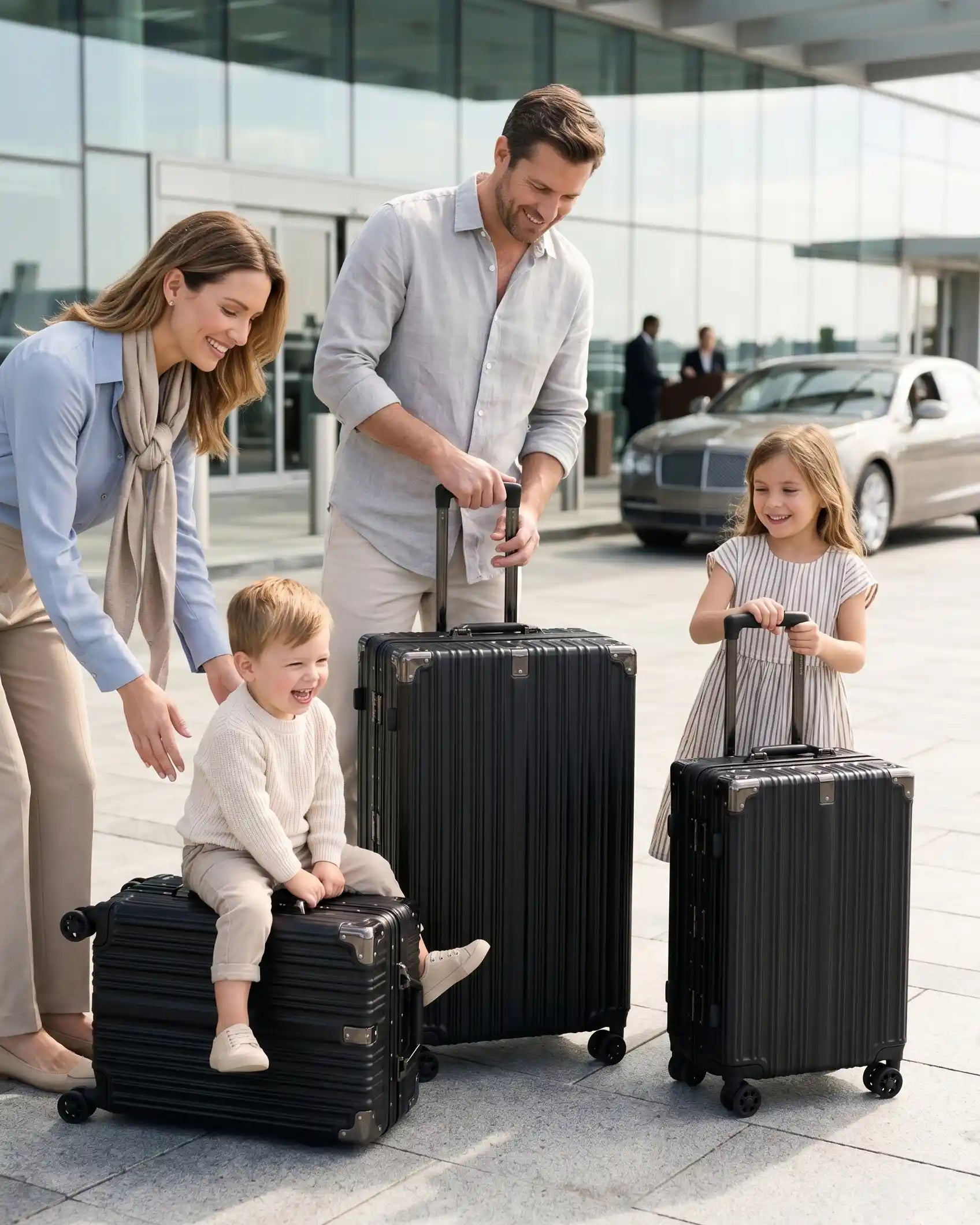 28 Inch Premium Aluminum Hard Shell Luggage | Zipperless Suitcase with TSA Lock | Silent 360 Spinner Wheels