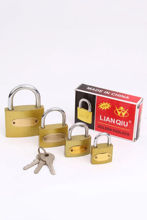 Padlock for Luggage Safety | 20 mm Size | Brass Lock with Key