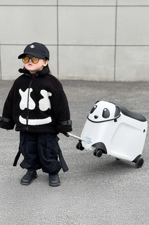 Panda Ride Kids Luggage | Ride-On Suitcase for Toddlers | Lightweight & Durable | 3-6 Years Travel Companion