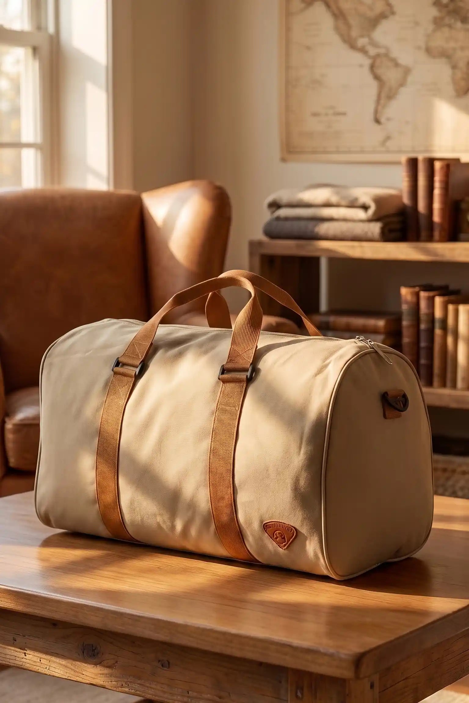 Elegant Partner Textured Duffle Bag with Shoe Compartment – Stylish Travel & Gym Bag