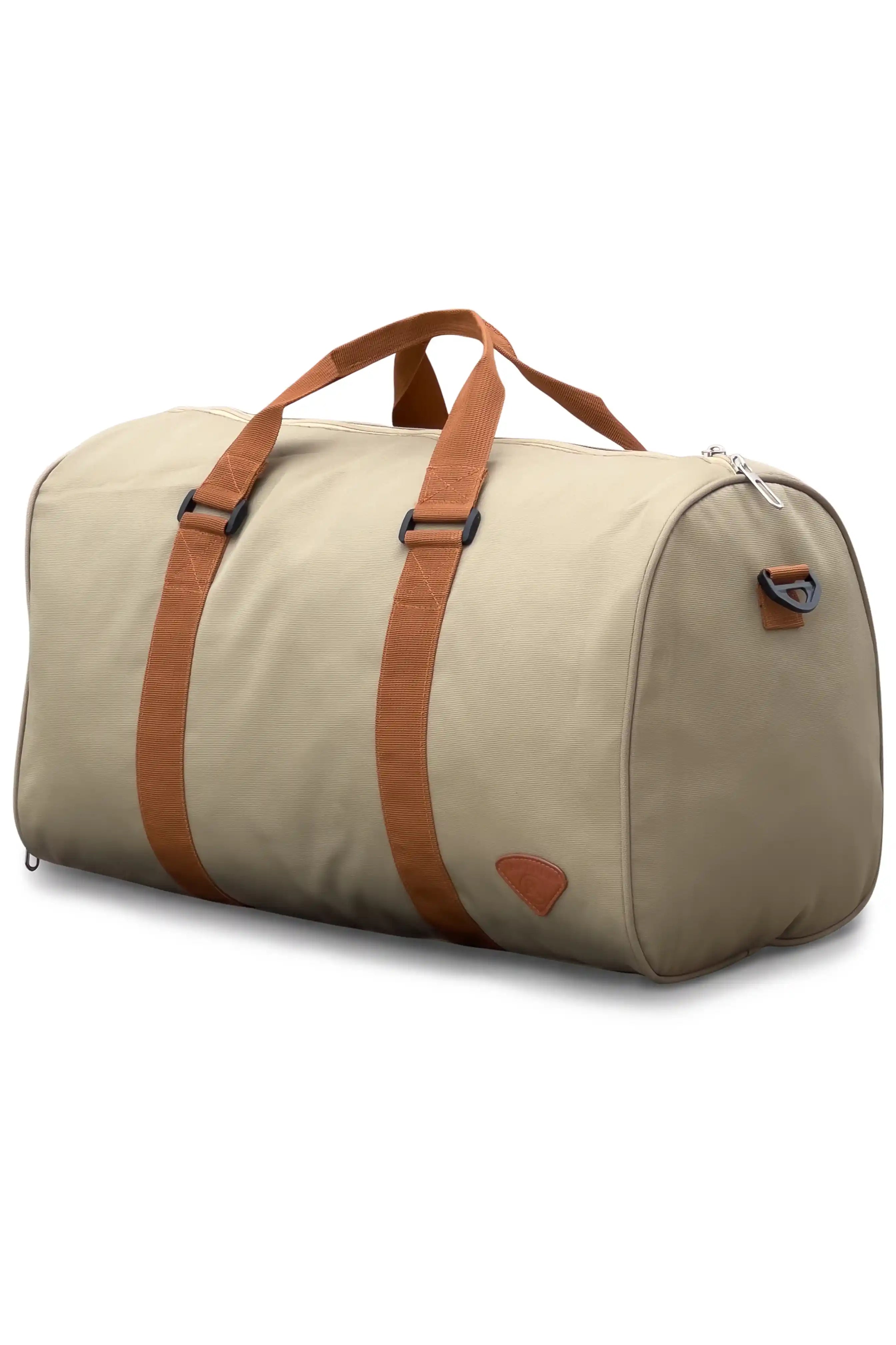 Elegant Partner Textured Duffle Bag with Shoe Compartment – Stylish Travel & Gym Bag