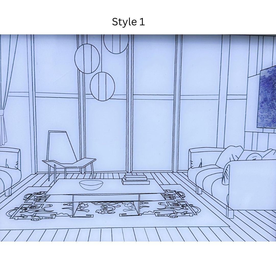 Decorative Painting Photo Frame Light LED 3D Illuminating Frame