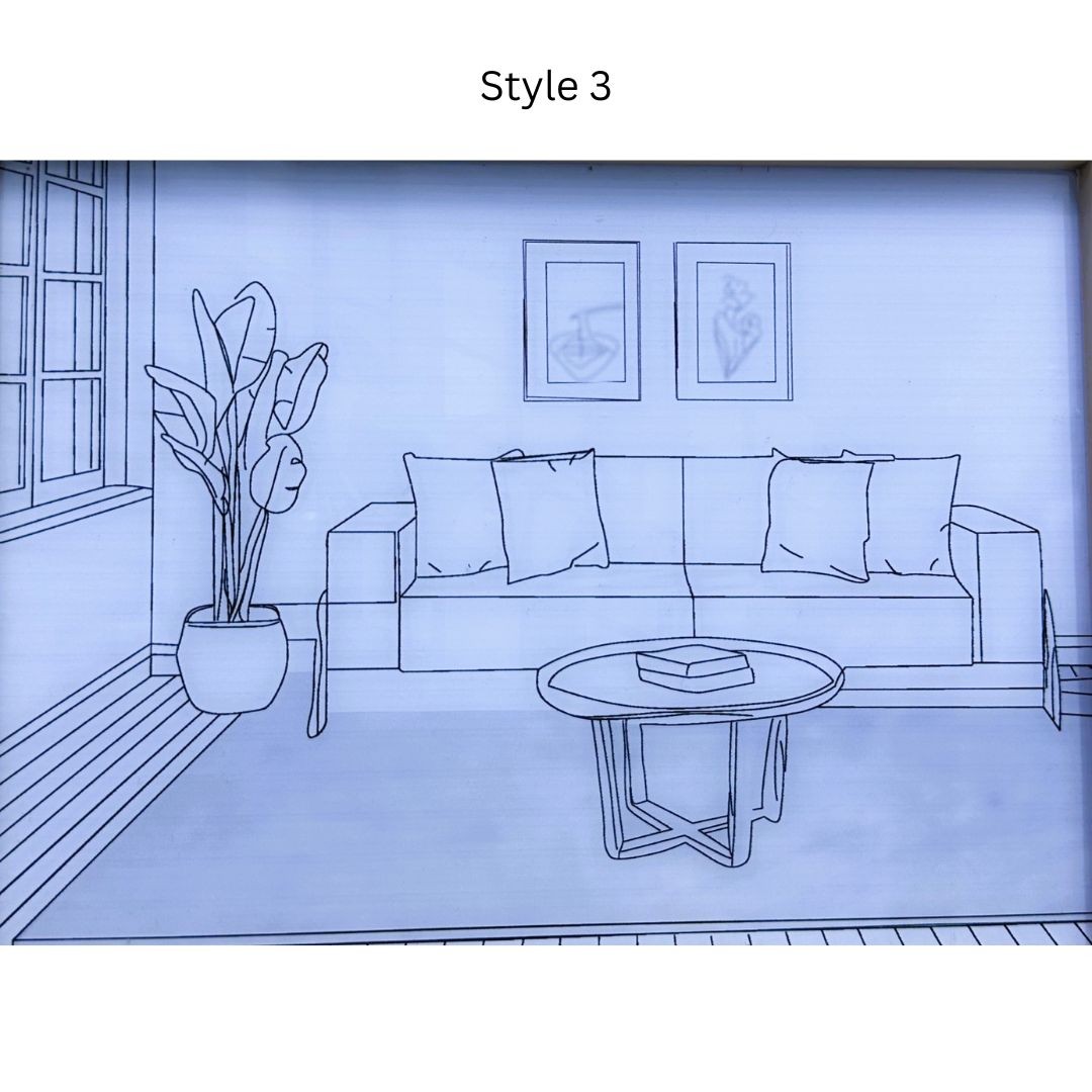 Decorative Painting Photo Frame Light LED 3D Illuminating Frame