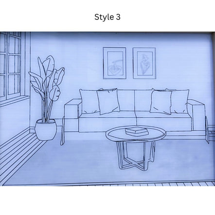 Decorative Painting Photo Frame Light LED 3D Illuminating Frame