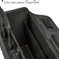 Premium PU leather Carry On Suitcase with spinner wheels