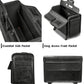 Premium PU leather Carry On Suitcase with spinner wheels
