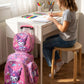17 Inch Pink Fantasy 3 Pcs School Bag, Lightweight With Multiple Compartments And Adjustable Padded Straps