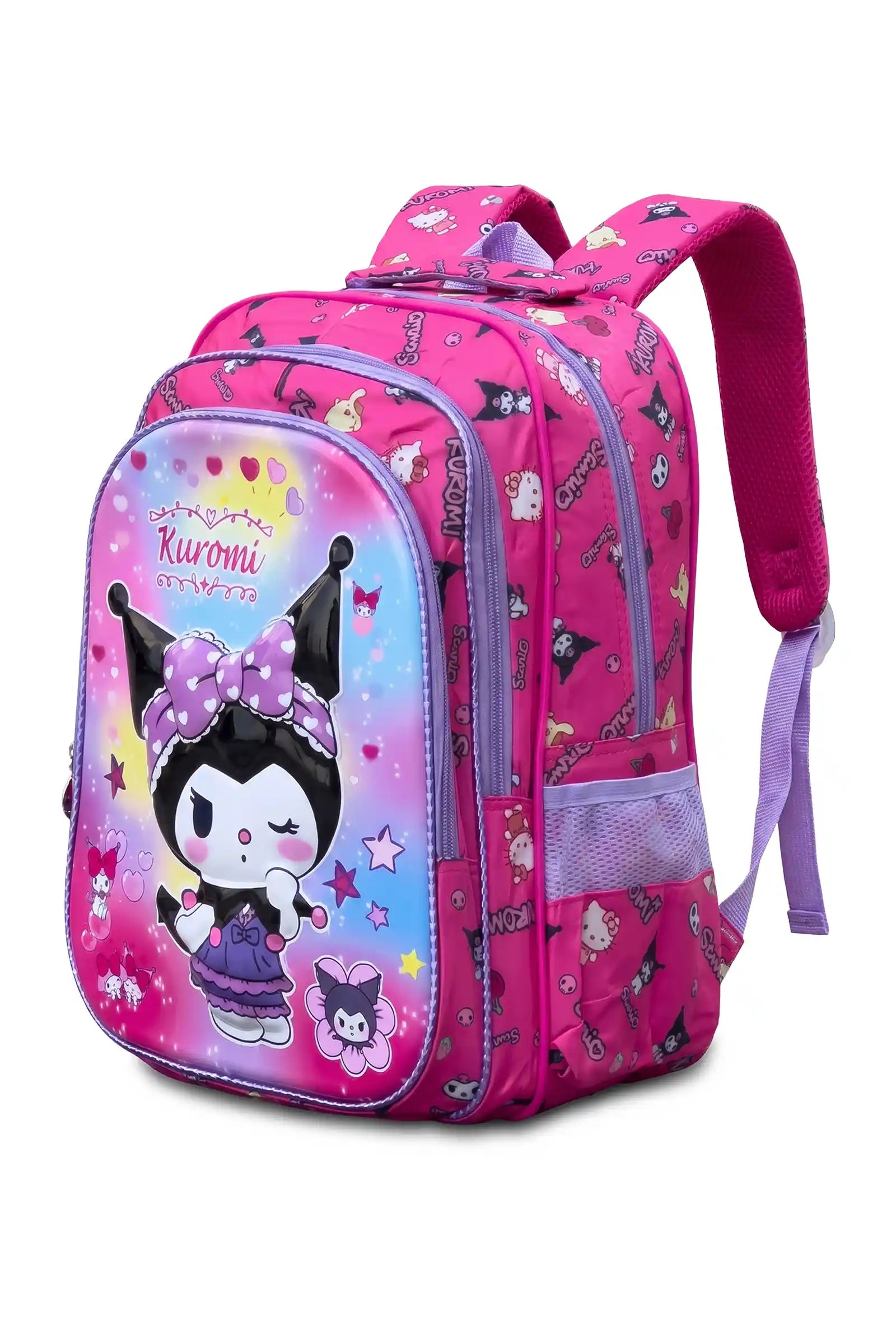 16 Inch Character Printed School Bag for 4 to 12 Years, Lightweight with Adjustable Strap Buckle