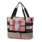 Check Type Foldable High Capacity Pocket Travel Bag | Expandable Waterproof Shoulder Bag Zaappy