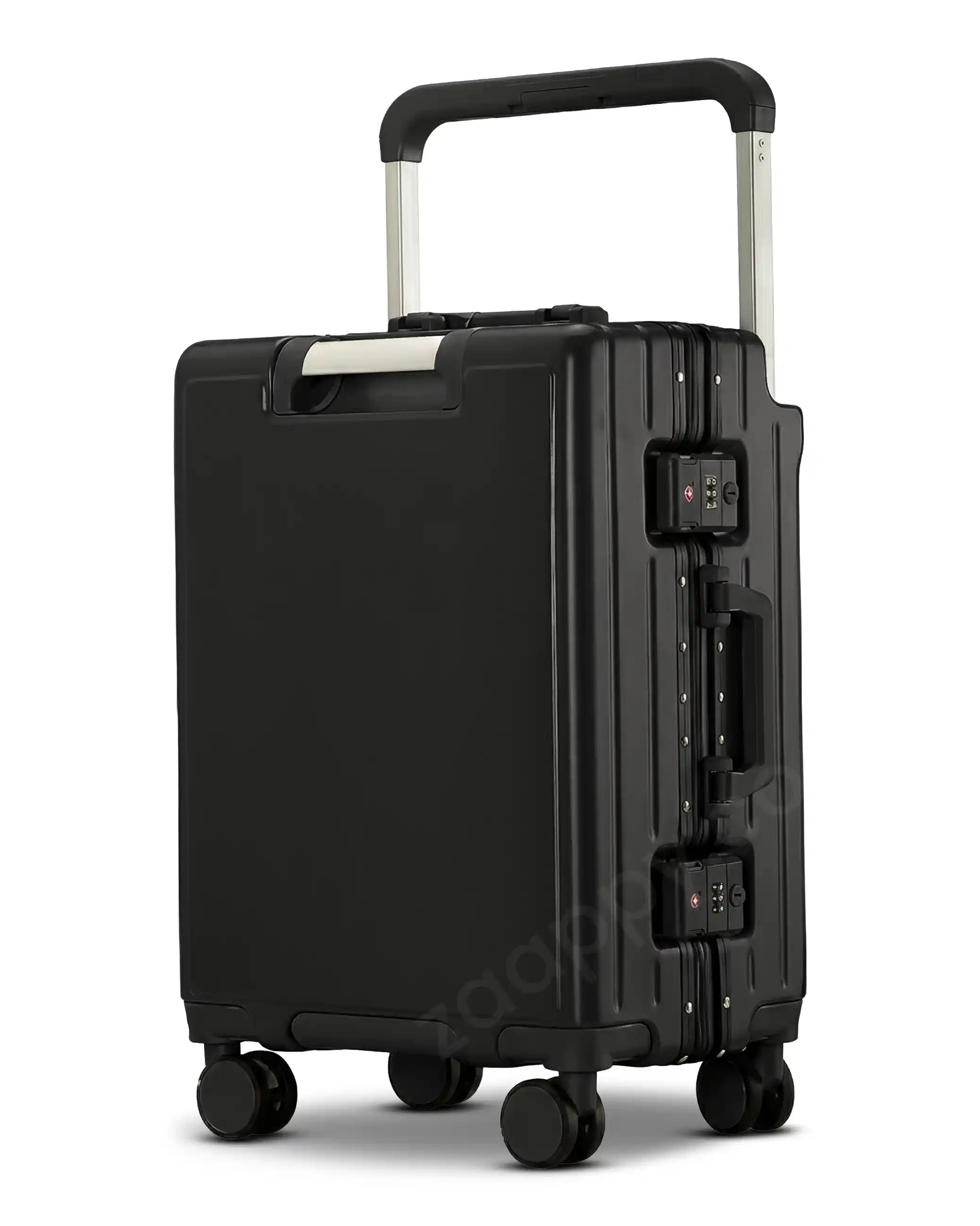 Polite Wide Handle Hard Shell Aluminium Lightweight Cabin Luggage with Smooth Silent Spinner Wheels