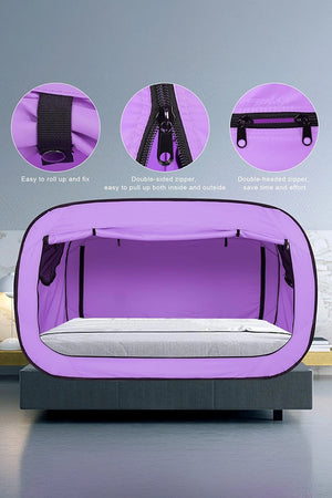 Pop Up Privacy Sleeping Bed Tent With Mosquito Mesh Window | Bed Canopy For Warm and Cozy