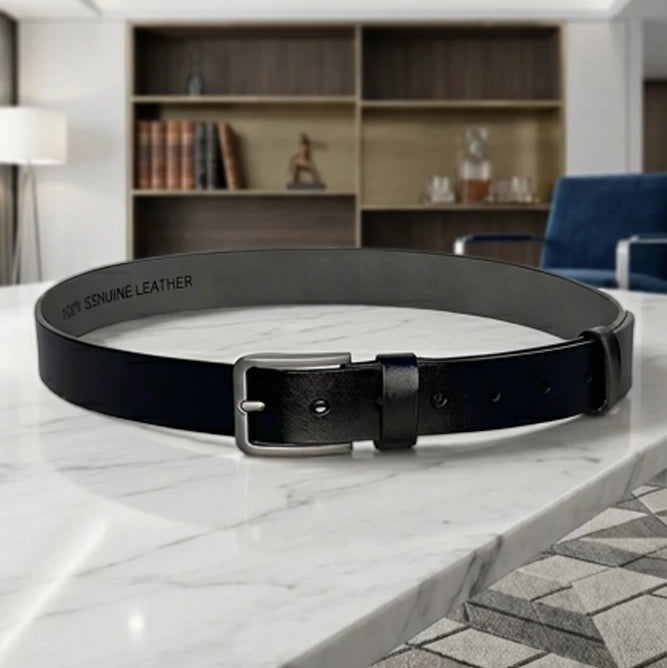 Premium Genuine Leather Men Belt | Stylish, Durable, and Trendy