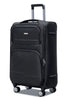24 Inch Medium Size Checked In Prestige Premium Nylon Expandable Lightweight Soft Shell Luggage Bag With Combination Lock And Telescopic Handle