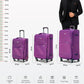 Prestige Premium Nylon Expandable Lightweight 3 Pcs Set (20/24/28 Inch) Soft Shell Luggage Bag With its dimension