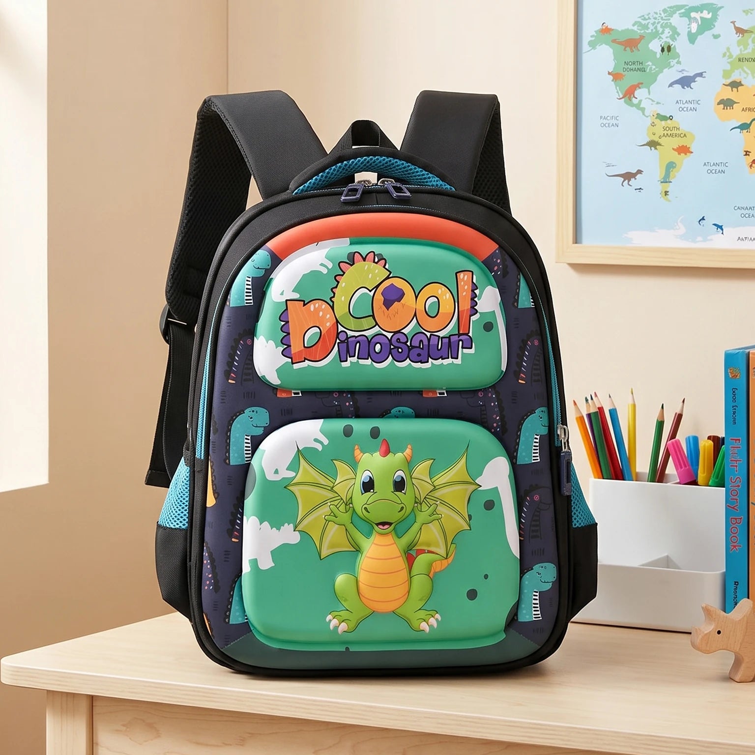 Printed Lightweight Kids School Bag | Cute Colorful Animal Printed Backpacks