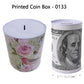 Round Shaped Piggy Bank | Printed Coin Box Zaappy.com