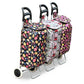 Printed Foldable Grocery Shopping Trolley Bag With Two Wheels | Portable Rolling Shopping Cart Zaappy