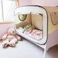 Pop Up Privacy Sleeping Bed Tent With Mosquito Mesh Window | Bed Canopy For Warm and Cozy Zaappy