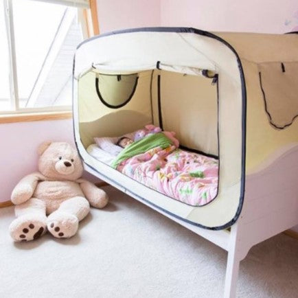 Pop Up Privacy Sleeping Bed Tent With Mosquito Mesh Window | Bed Canopy For Warm and Cozy Zaappy