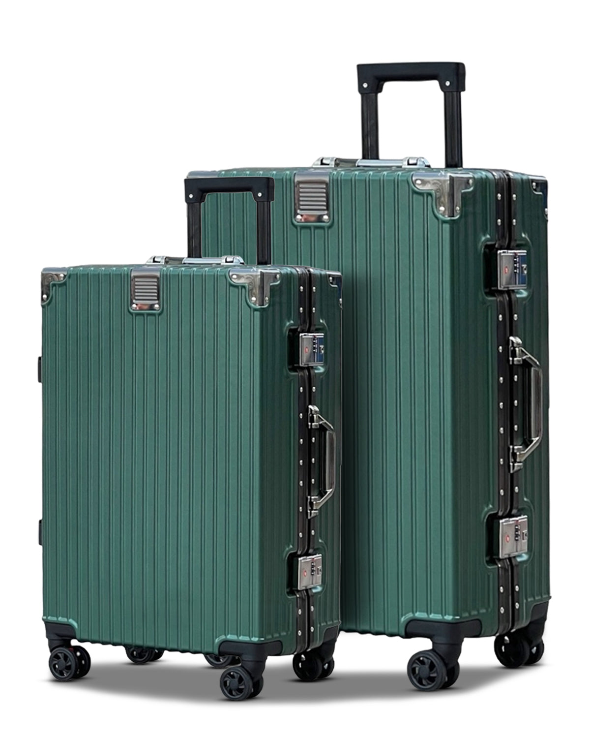 Premium Aluminum Hard Shell Luggage | Zipperless Suitcase Set with TSA Lock | Silent 360° Spinner Wheels | 3 Piece Set 20" 24" 28" Inches