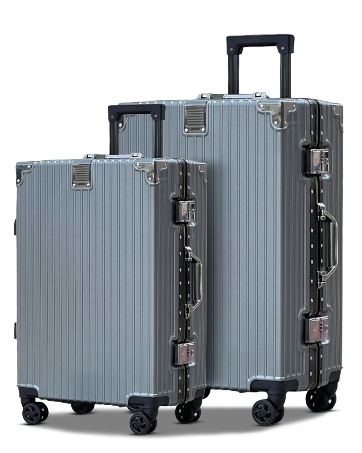 Premium Aluminum Hard Shell Luggage | Zipperless Suitcase Set with TSA Lock | Silent 360° Spinner Wheels | 3 Piece Set 20" 24" 28" Inches