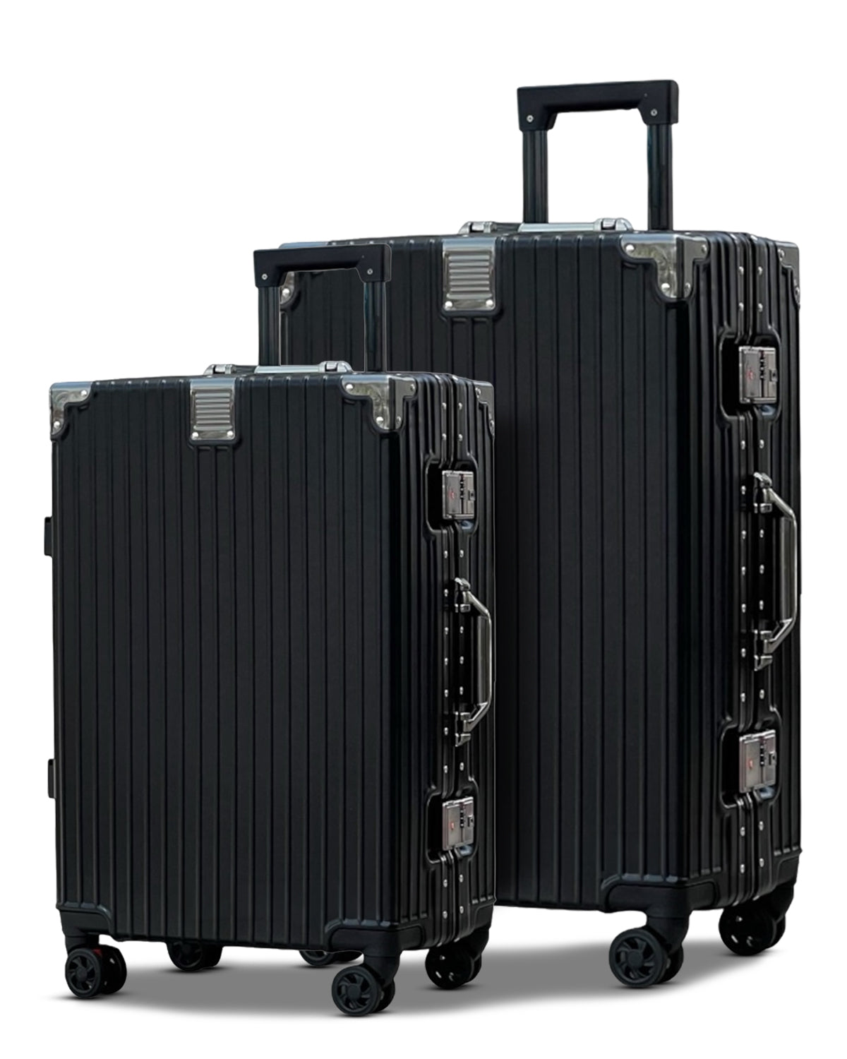 Premium Aluminum Hard Shell Luggage | Zipperless Suitcase Set with TSA Lock | Silent 360° Spinner Wheels | 3 Piece Set 20" 24" 28" Inches