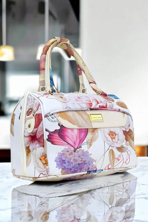 Butterfly Printed Beauty Case Lightweight Cosmetics Organizer Box