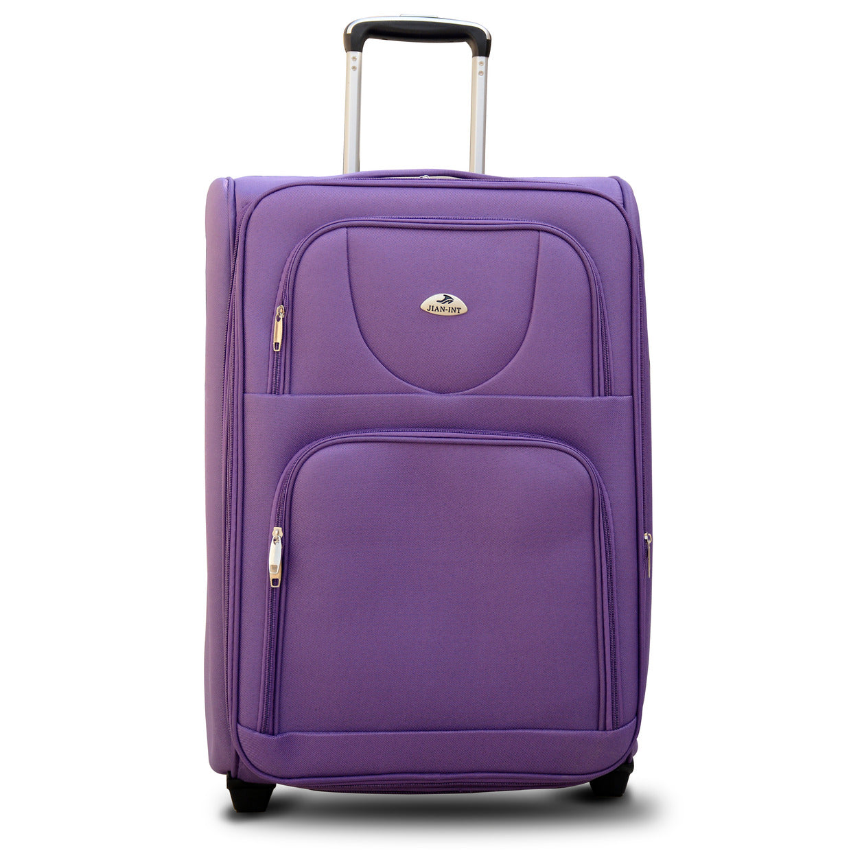 3 Piece Full Set 20" 24" 28 Inches Purple Colour SJ JIAN 2 Wheel Lightweight Soft Material Luggage Bag